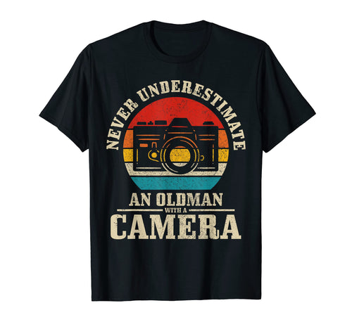 Photographer Never Underestimate T-Shirt - Casual Everyday Wear for Adults - T-Shirt, Sweatshirt, Hoodie