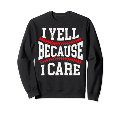 Passionate Funny Baseball Sweatshirt - Fun Novelty Design for Adults - T-Shirt, Sweatshirt, Hoodie