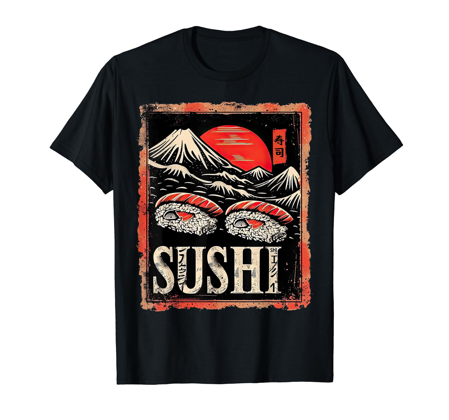 Sushi Japanese Aesthetic Streetwear T-Shirt - Trendy Graphic Unisex - T-Shirt, Sweatshirt, Hoodie