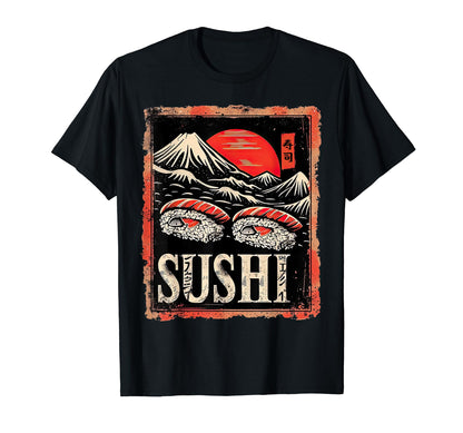 Sushi Japanese Aesthetic Streetwear T-Shirt - Trendy Graphic Unisex - T-Shirt, Sweatshirt, Hoodie