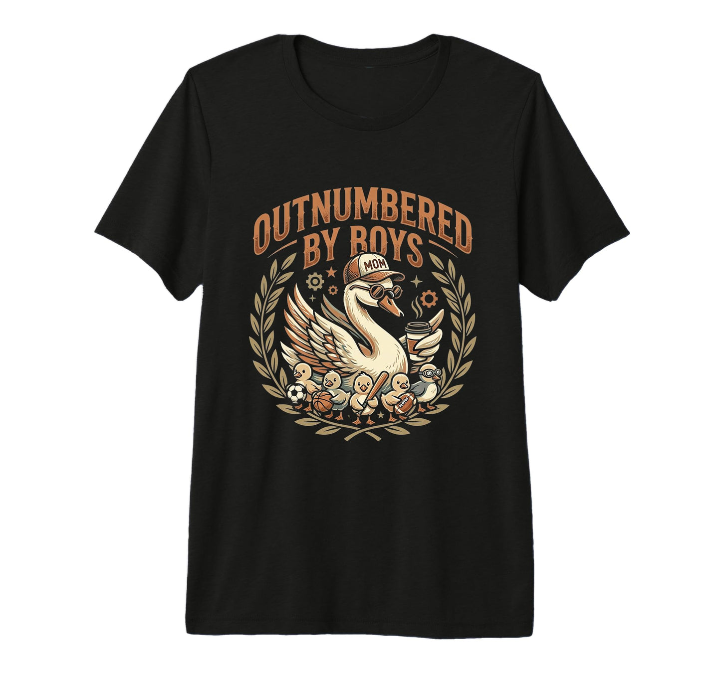 Outnumbered Duckling Toy Truck T-Shirt - Fun Novelty Design Men Women - T-Shirt, Sweatshirt, Hoodie