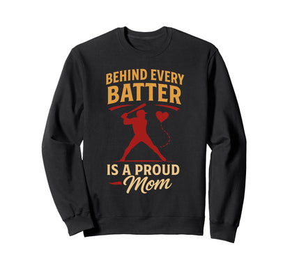 Baseball Mom Dugout Life Game Day Sweatshirt - Graphic Print Unisex - T-Shirt, Sweatshirt, Hoodie