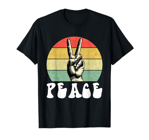 Peace Sign Finger Peace Sign Love Peace T-Shirt - Unique Graphic Men Women - T-Shirt, Sweatshirt, Hoodie