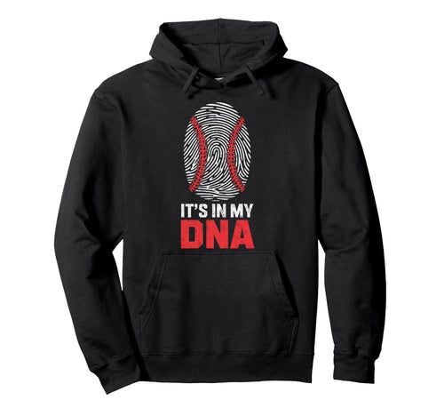 Fingerprint Its My Dna Baseball Hoodie - Casual Everyday Wear Men Women - T-Shirt, Sweatshirt, Hoodie