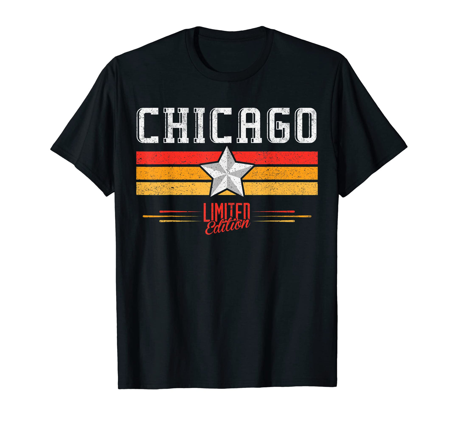 Chicago Illinois Stripes Chicago T-Shirt - Aesthetic Graphic for Adults - T-Shirt, Sweatshirt, Hoodie