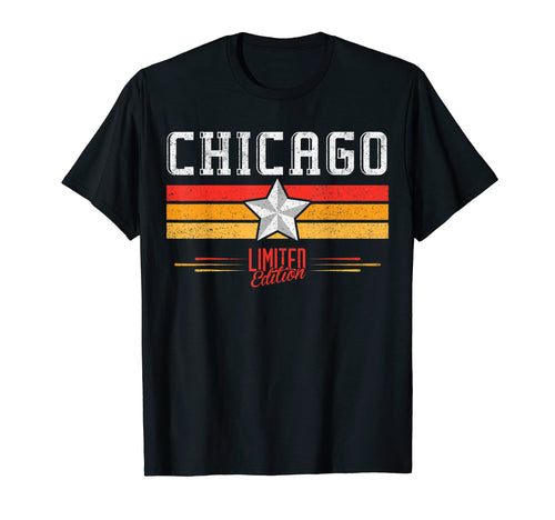 Chicago Illinois Stripes Chicago T-Shirt - Aesthetic Graphic for Adults - T-Shirt, Sweatshirt, Hoodie