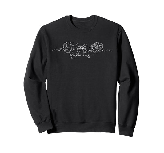 Game Day Soccer Fan Soccer Mom Mommy Sweatshirt - Graphic Print for Adults - T-Shirt, Sweatshirt, Hoodie