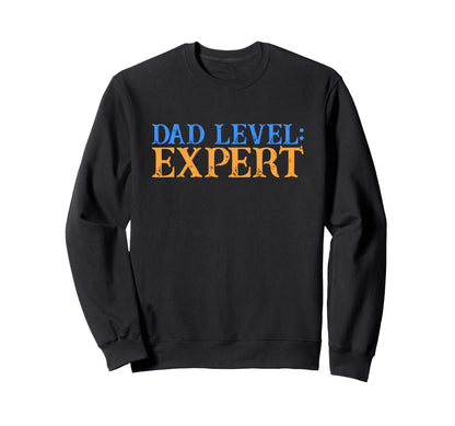 Dad Level Expert Video Gamer Sweatshirt - Casual Everyday Wear Men Women - T-Shirt, Sweatshirt, Hoodie