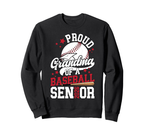 Proud Grandma Baseball Senior Sweatshirt - Custom Art Print Men Women - T-Shirt, Sweatshirt, Hoodie