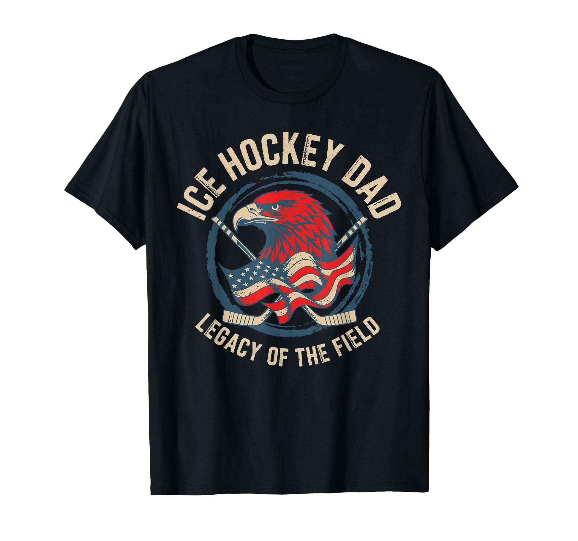 Usa Fathers Day Legacy Field Ice Hockey T-Shirt - Graphic Print Men Women - T-Shirt, Sweatshirt, Hoodie