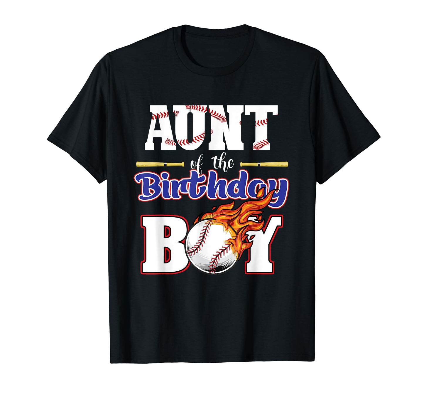 Aunt Birthday Baseball Matching Family T-Shirt - Unique Graphic Men Women - T-Shirt, Sweatshirt, Hoodie