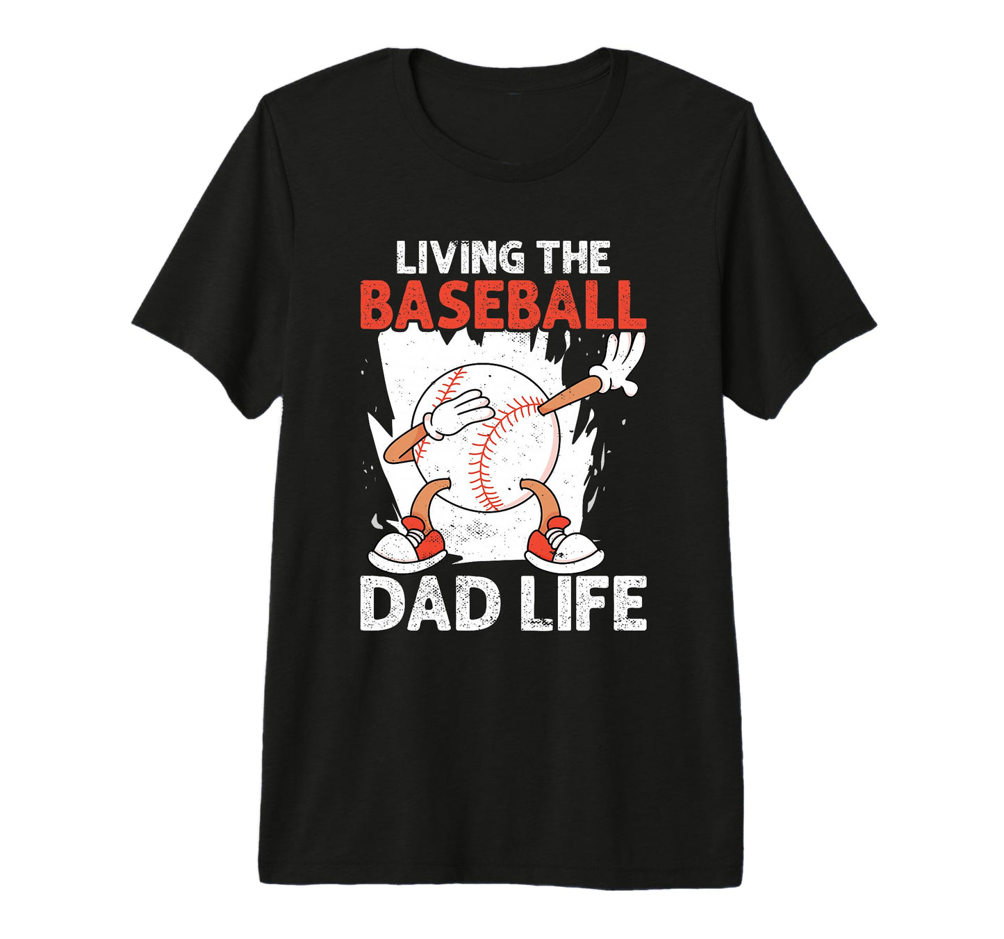 Fathers Day Baseball Dad Parent Tri T-Shirt - Unique Graphic Men Women - T-Shirt, Sweatshirt, Hoodie
