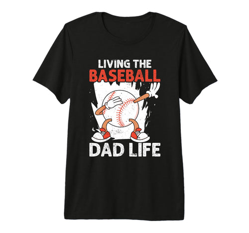 Fathers Day Baseball Dad Parent Tri T-Shirt - Unique Graphic Men Women - T-Shirt, Sweatshirt, Hoodie