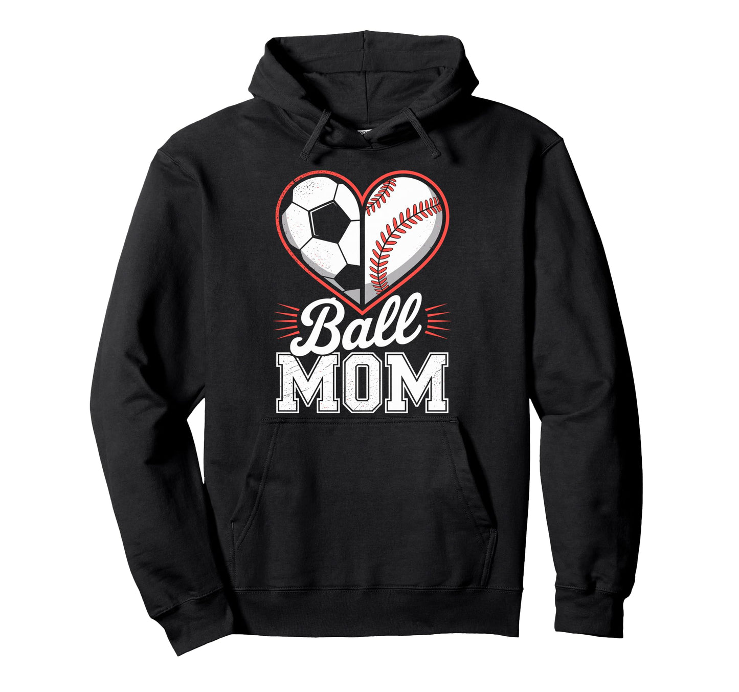 Soccer Baseball Ball Mom Soccer Player Hoodie - Minimalist Print Unisex - T-Shirt, Sweatshirt, Hoodie