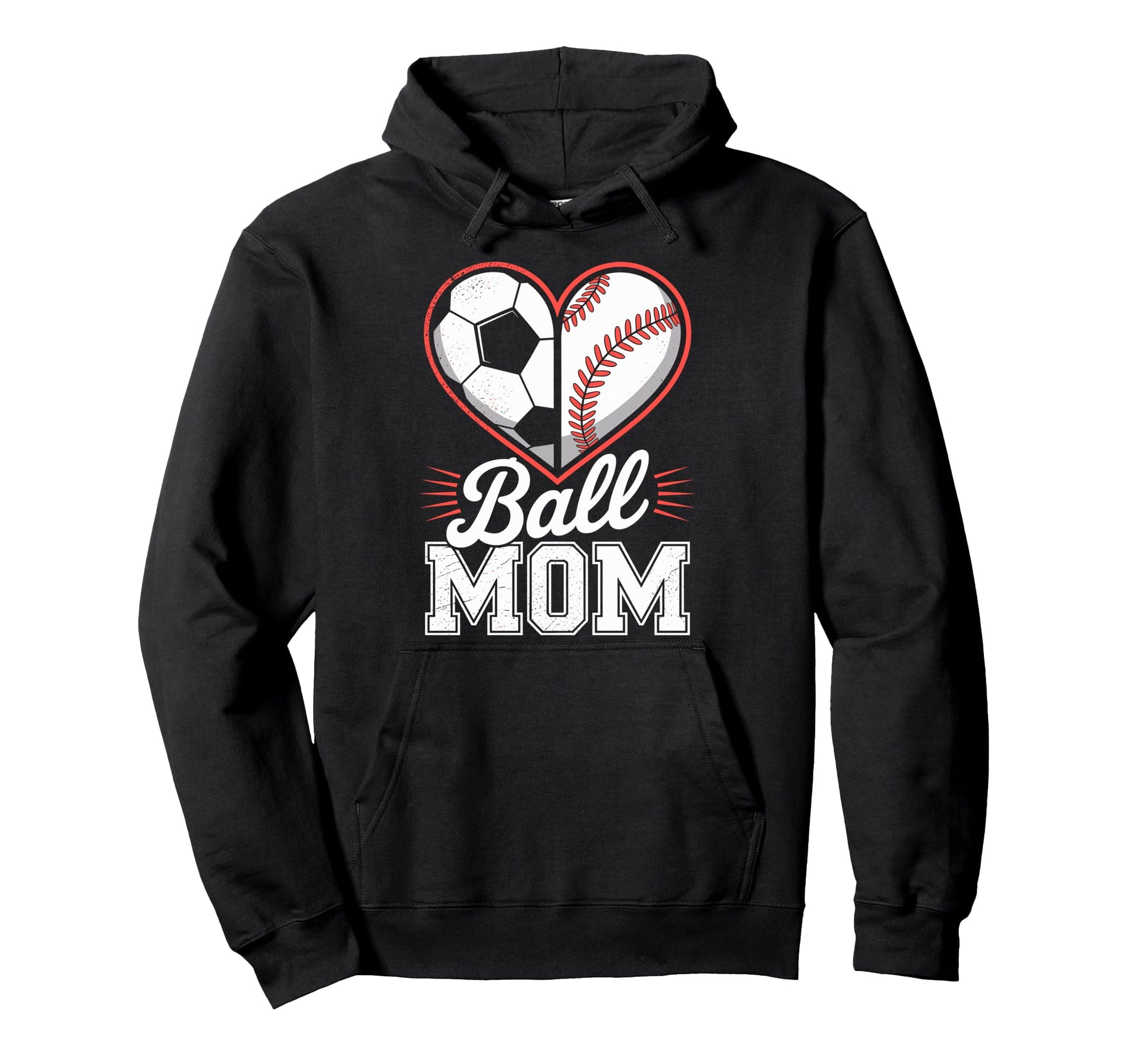 Soccer Baseball Ball Mom Soccer Player Hoodie - Minimalist Print Unisex - T-Shirt, Sweatshirt, Hoodie
