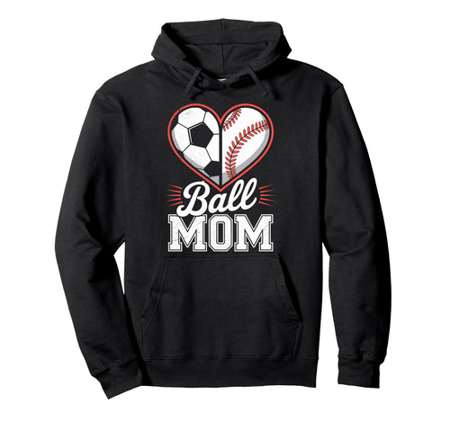 Soccer Baseball Ball Mom Soccer Player Hoodie - Minimalist Print Unisex - T-Shirt, Sweatshirt, Hoodie