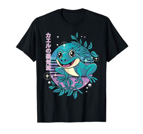 Pastel Goth Frog Vaporwave Japanese T-Shirt - Novelty Apparel for Adults - T-Shirt, Sweatshirt, Hoodie