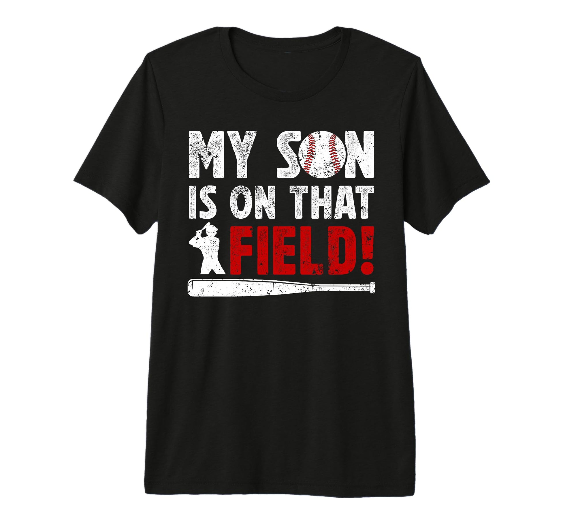 Mens That Field Baseball Dad T-Shirt - Minimalist Print for Adults - T-Shirt, Sweatshirt, Hoodie
