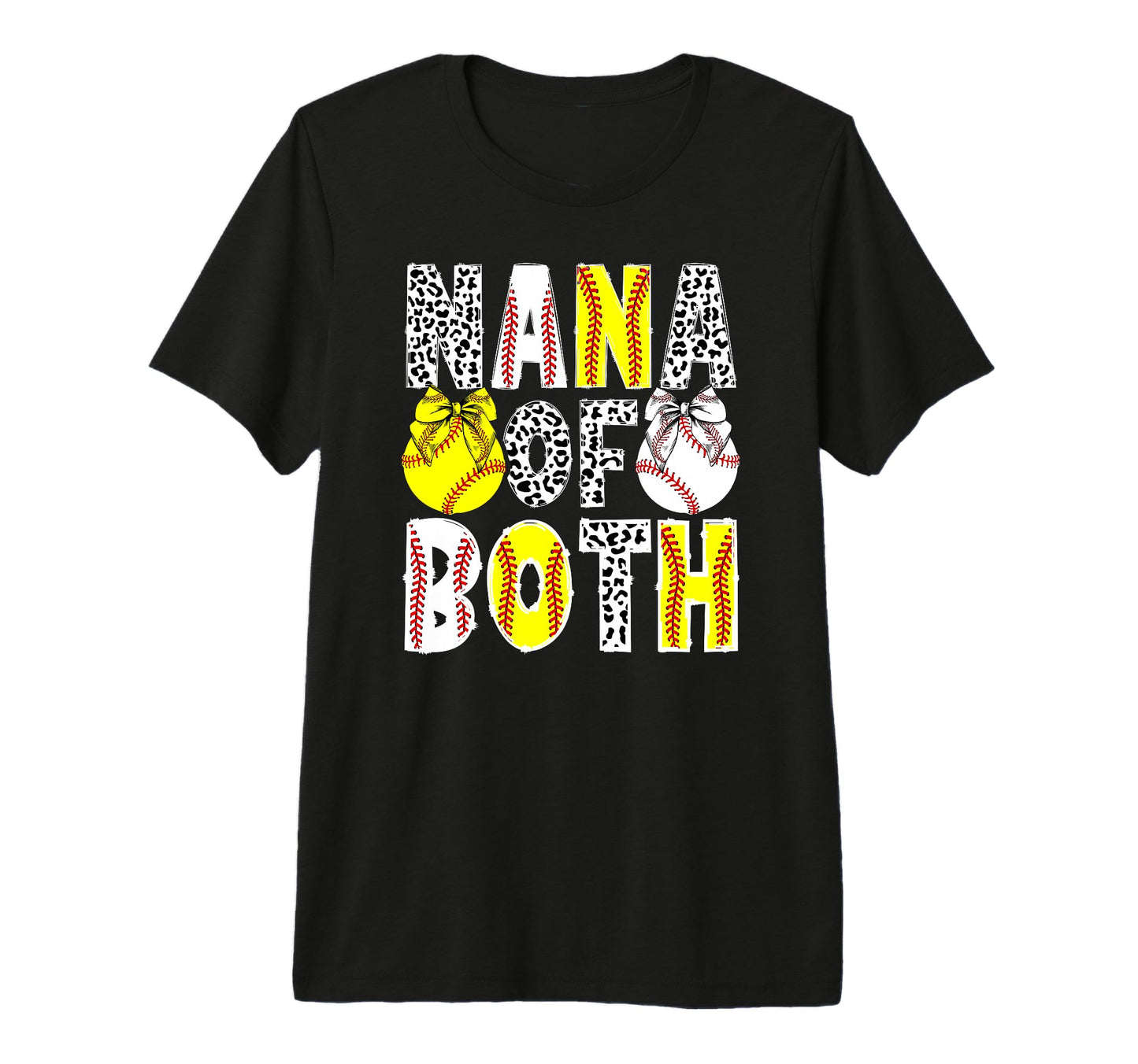 Nana Both Proud Softball Baseball T-Shirt - Aesthetic Graphic Men Women - T-Shirt, Sweatshirt, Hoodie