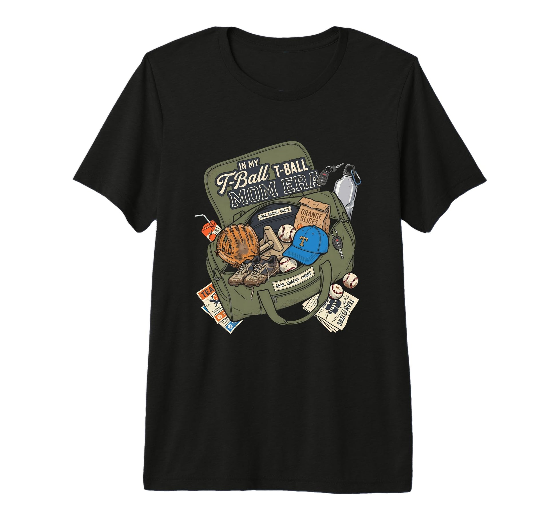 My T Ball Mom Era Mother Baseball Fan T-Shirt - Graphic Print Men Women - T-Shirt, Sweatshirt, Hoodie