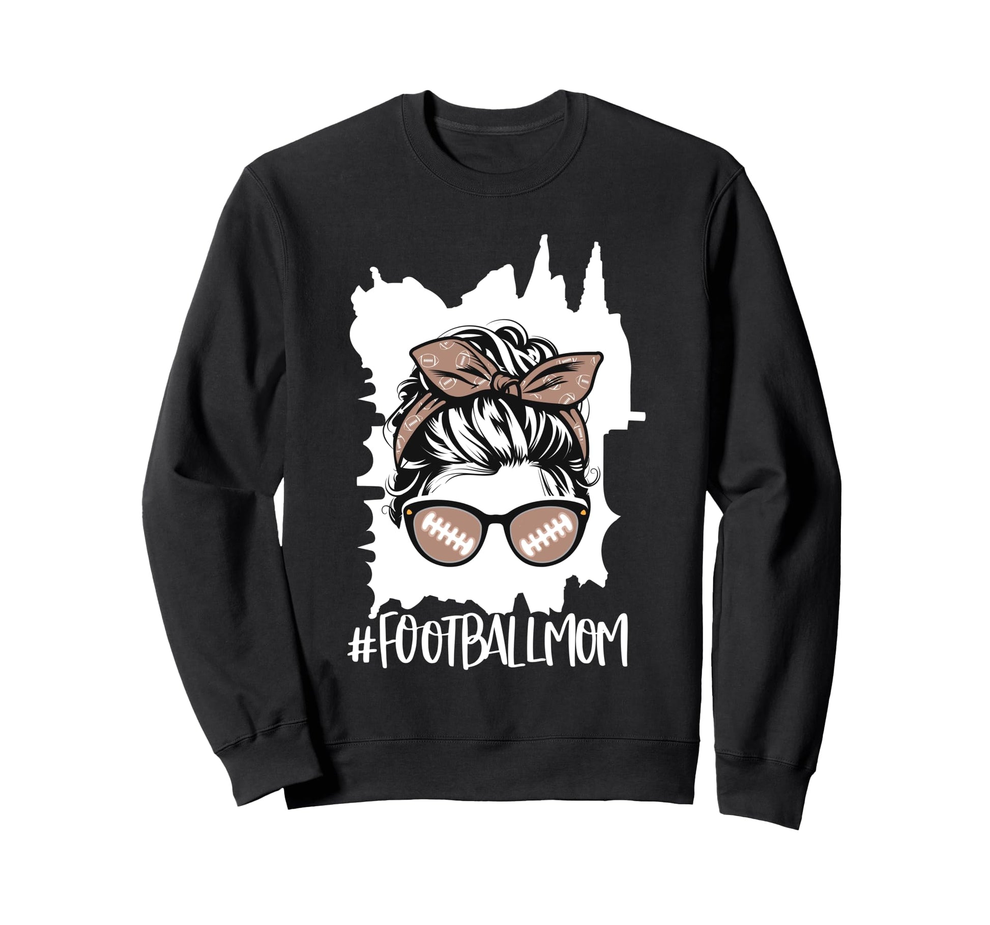 Football Football Player Mom Sweatshirt - Fun Novelty Design for Adults - T-Shirt, Sweatshirt, Hoodie