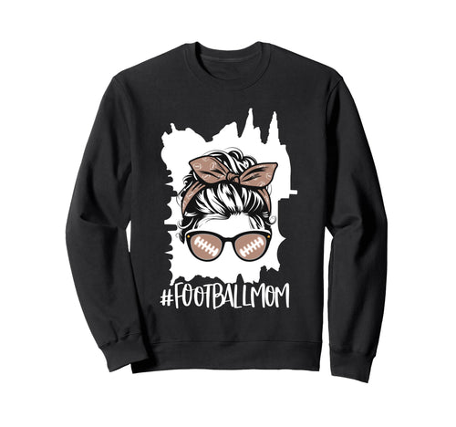 Football Football Player Mom Sweatshirt - Fun Novelty Design for Adults - T-Shirt, Sweatshirt, Hoodie