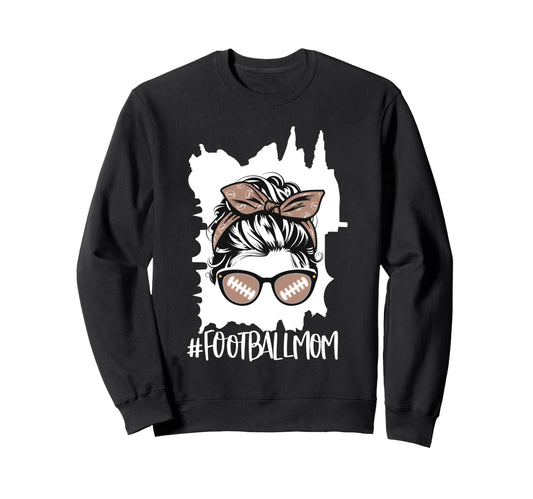 Football Football Player Mom Sweatshirt - Fun Novelty Design for Adults - T-Shirt, Sweatshirt, Hoodie