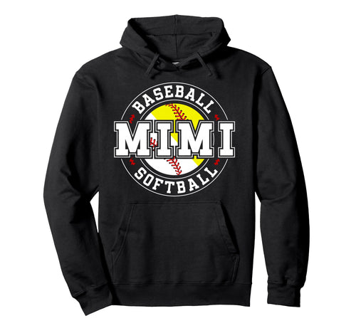 Baseball Softball Mimi Softball Hoodie - Streetwear Style Men Women - T-Shirt, Sweatshirt, Hoodie