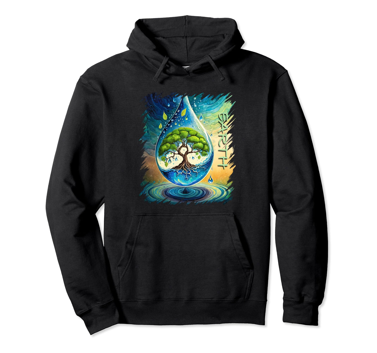 World Tree Earth Yoga Buddhism World Hoodie - Custom Art Print Unisex - T-Shirt, Sweatshirt, Hoodie