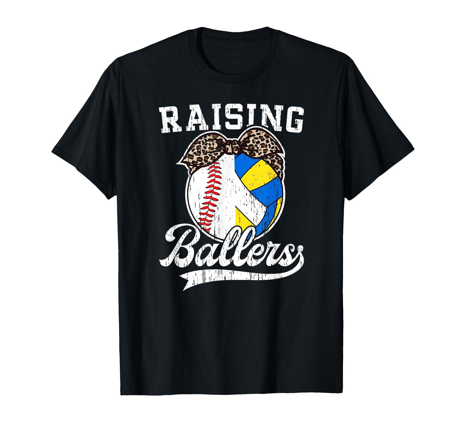Raising Ballers Baseball Volleyball T-Shirt - Casual Everyday Wear Unisex - T-Shirt, Sweatshirt, Hoodie