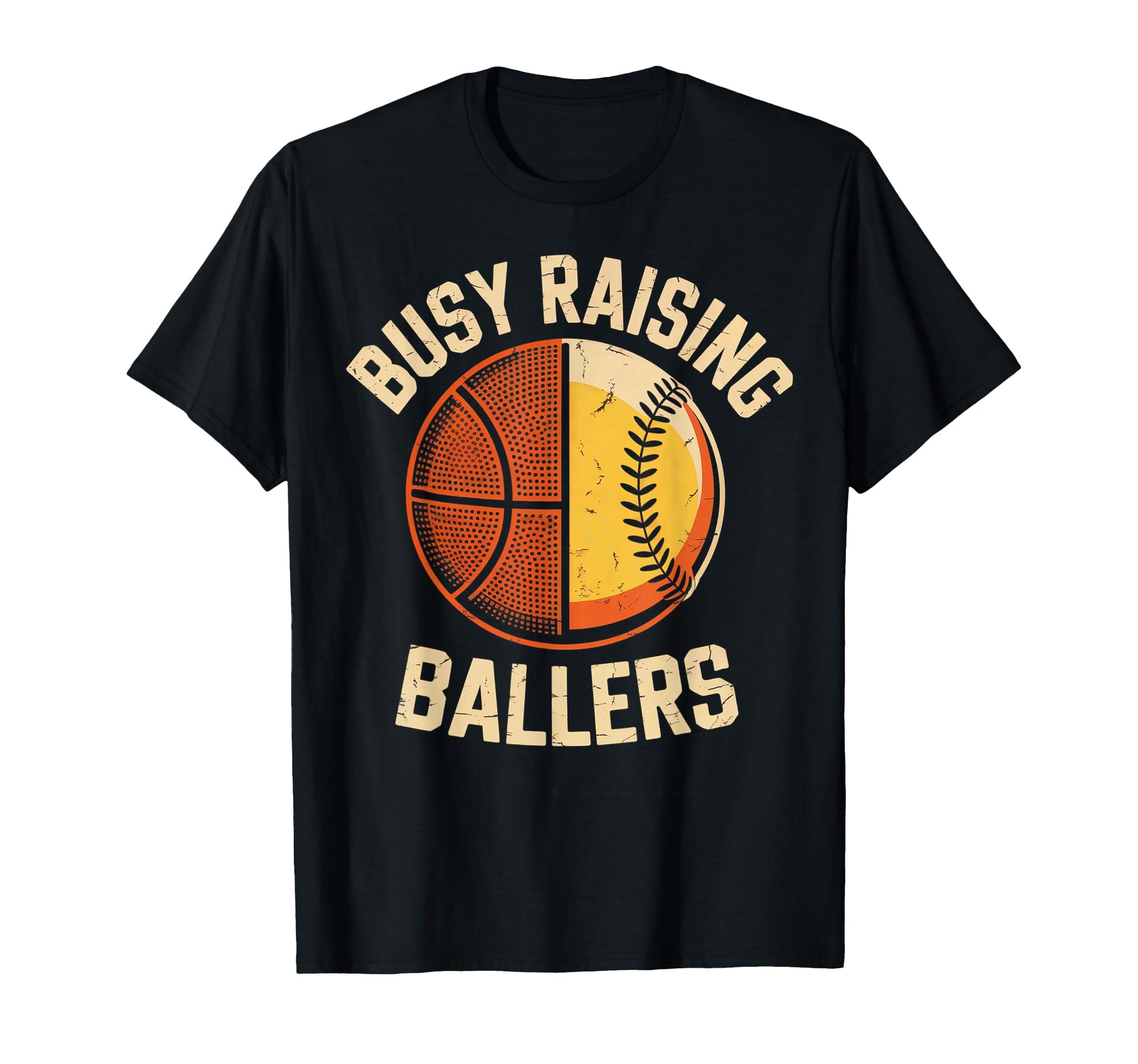 Busy Raising Ballers Sports Mom Dad T-Shirt - Minimalist Print for Adults - T-Shirt, Sweatshirt, Hoodie