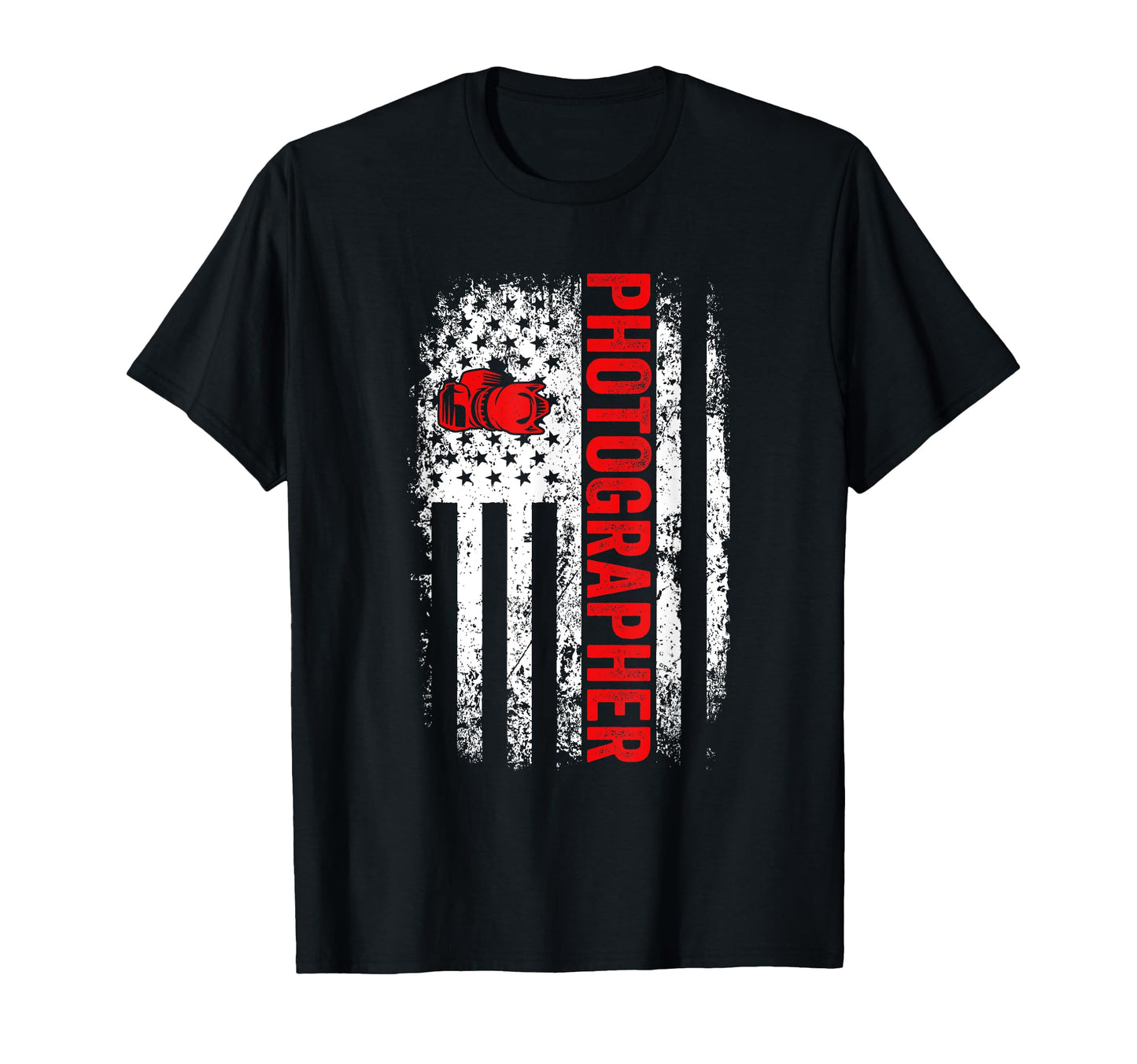 Photographer Usa American Flag T-Shirt - Unique Graphic Men Women - T-Shirt, Sweatshirt, Hoodie