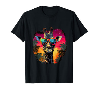 Funny Giraffe Vaporwave Aesthetic T-Shirt - Streetwear Style Men Women - T-Shirt, Sweatshirt, Hoodie