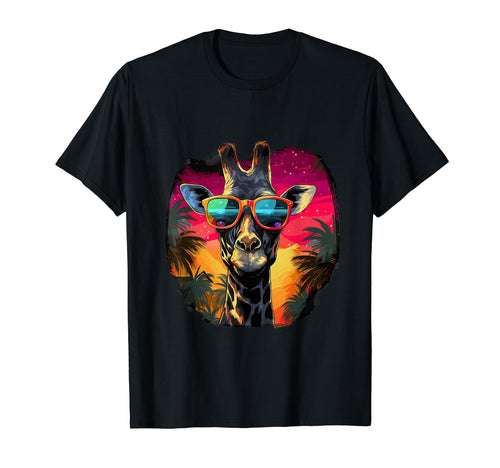 Funny Giraffe Vaporwave Aesthetic T-Shirt - Streetwear Style Men Women - T-Shirt, Sweatshirt, Hoodie
