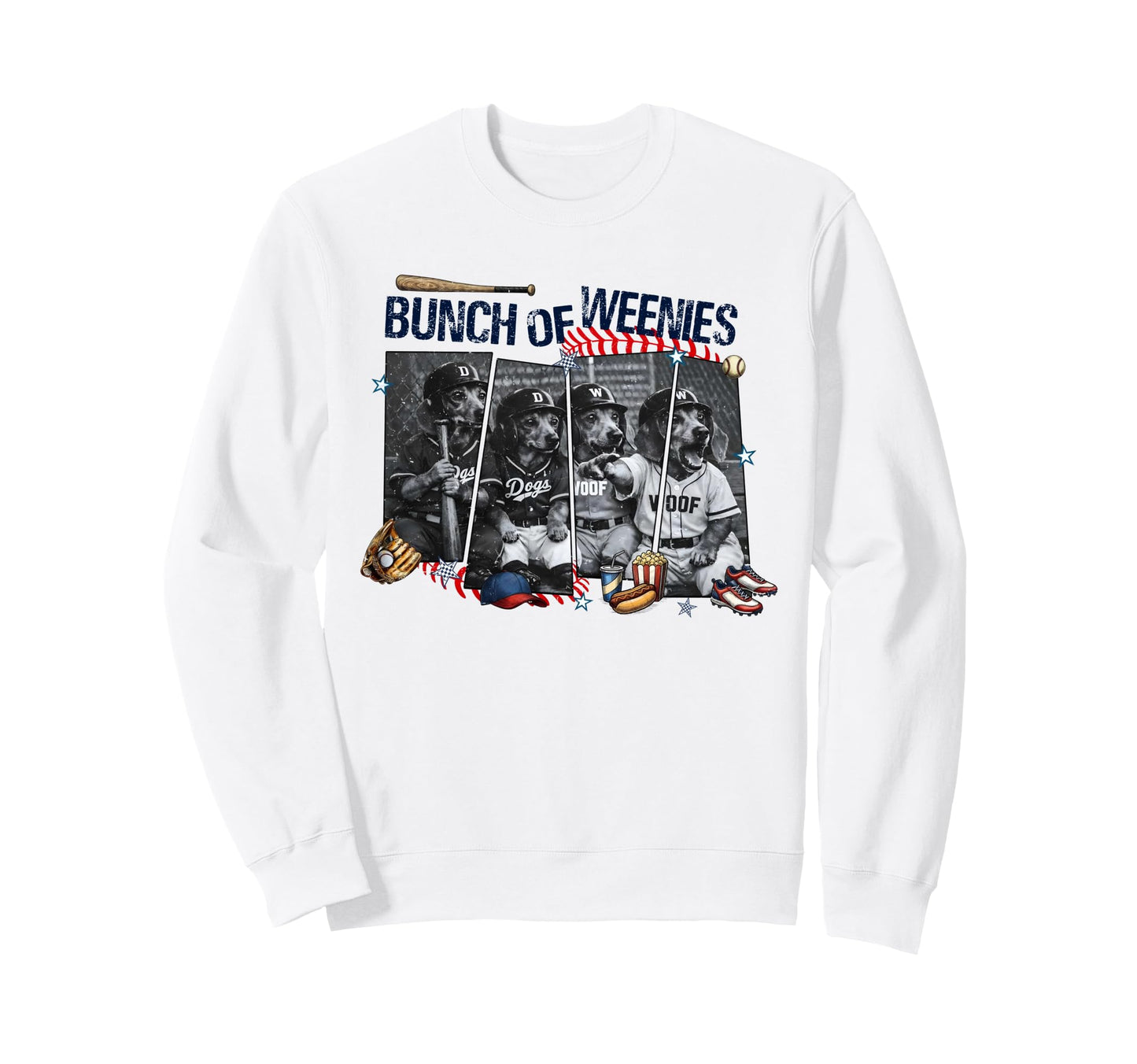 Bunch Weenies Funny Dog Meme Sweatshirt - Aesthetic Graphic Men Women - T-Shirt, Sweatshirt, Hoodie