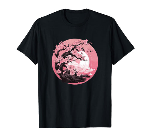 Japanese Aesthetic Vaporwave Cherry T-Shirt - Custom Art Print Unisex - T-Shirt, Sweatshirt, Hoodie