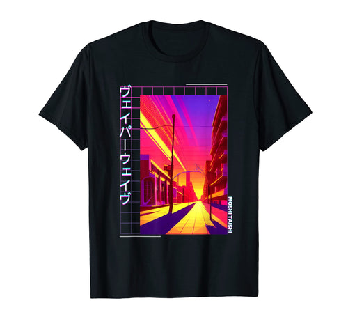 90S Synthwave Japanese Vaporwave Art T-Shirt - Streetwear Style Men Women - T-Shirt, Sweatshirt, Hoodie