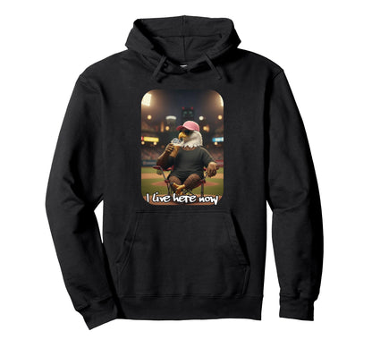 Funny Eagle Ballfield Baseball Field Hoodie - Casual Everyday Wear Unisex - T-Shirt, Sweatshirt, Hoodie