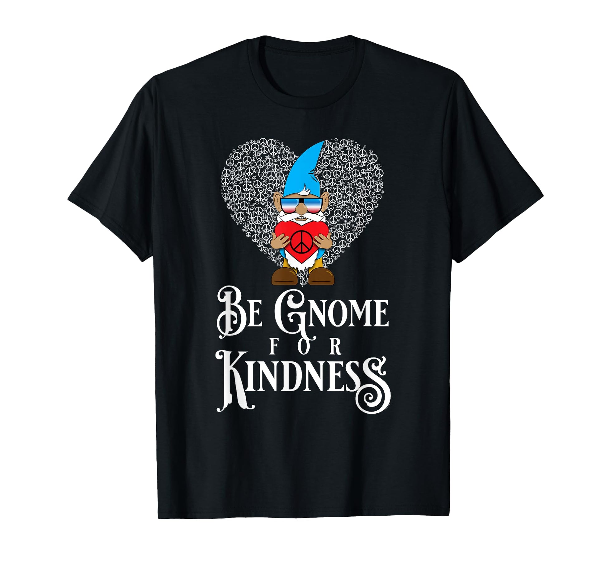 Peace Love Kindness Gnome Pehardy Sweatshirt - Graphic Print for Adults - T-Shirt, Sweatshirt, Hoodie