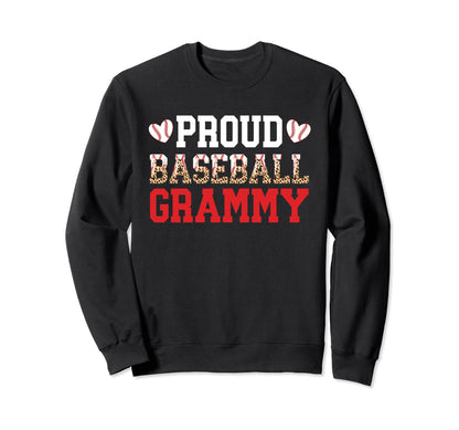 Proud Baseball Grammy Grandma Grammy Sweatshirt - Trendy Graphic Men Women - T-Shirt, Sweatshirt, Hoodie