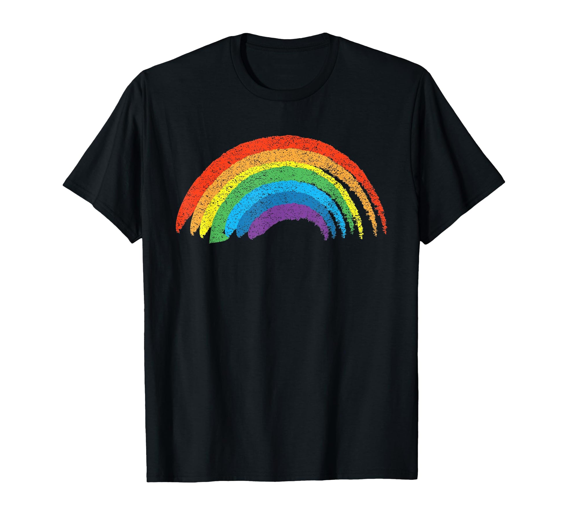 Rainbow Distressed T-Shirt - Unique Graphic Men Women - T-Shirt, Sweatshirt, Hoodie