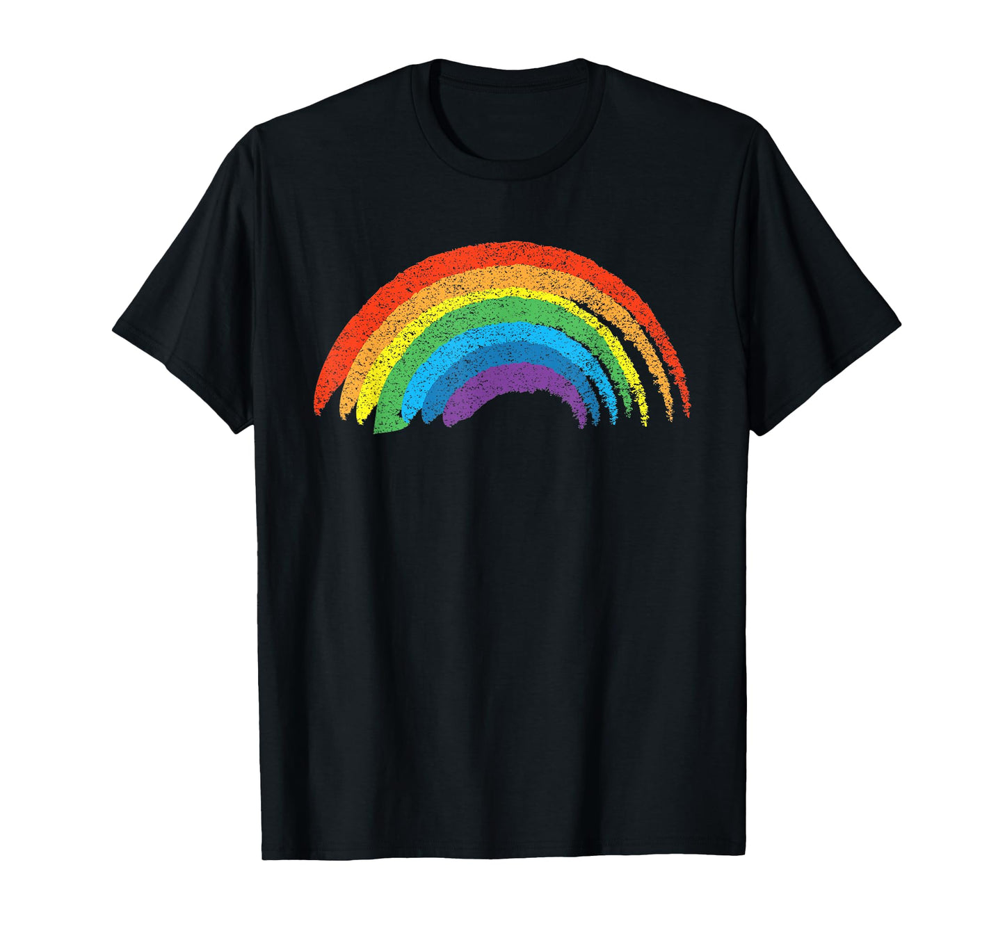 Rainbow Distressed T-Shirt - Casual Everyday Wear Unisex - T-Shirt, Sweatshirt, Hoodie