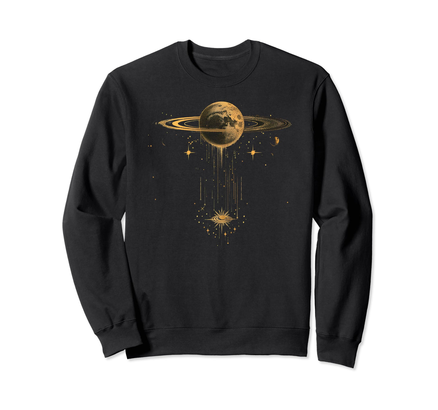 Celestial Minimalistic Boho Moon Sweatshirt - Streetwear Style Men Women - T-Shirt, Sweatshirt, Hoodie