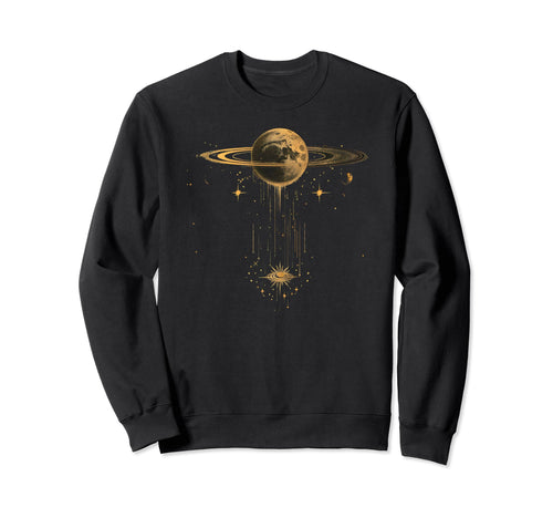 Celestial Minimalistic Boho Moon Sweatshirt - Streetwear Style Men Women - T-Shirt, Sweatshirt, Hoodie