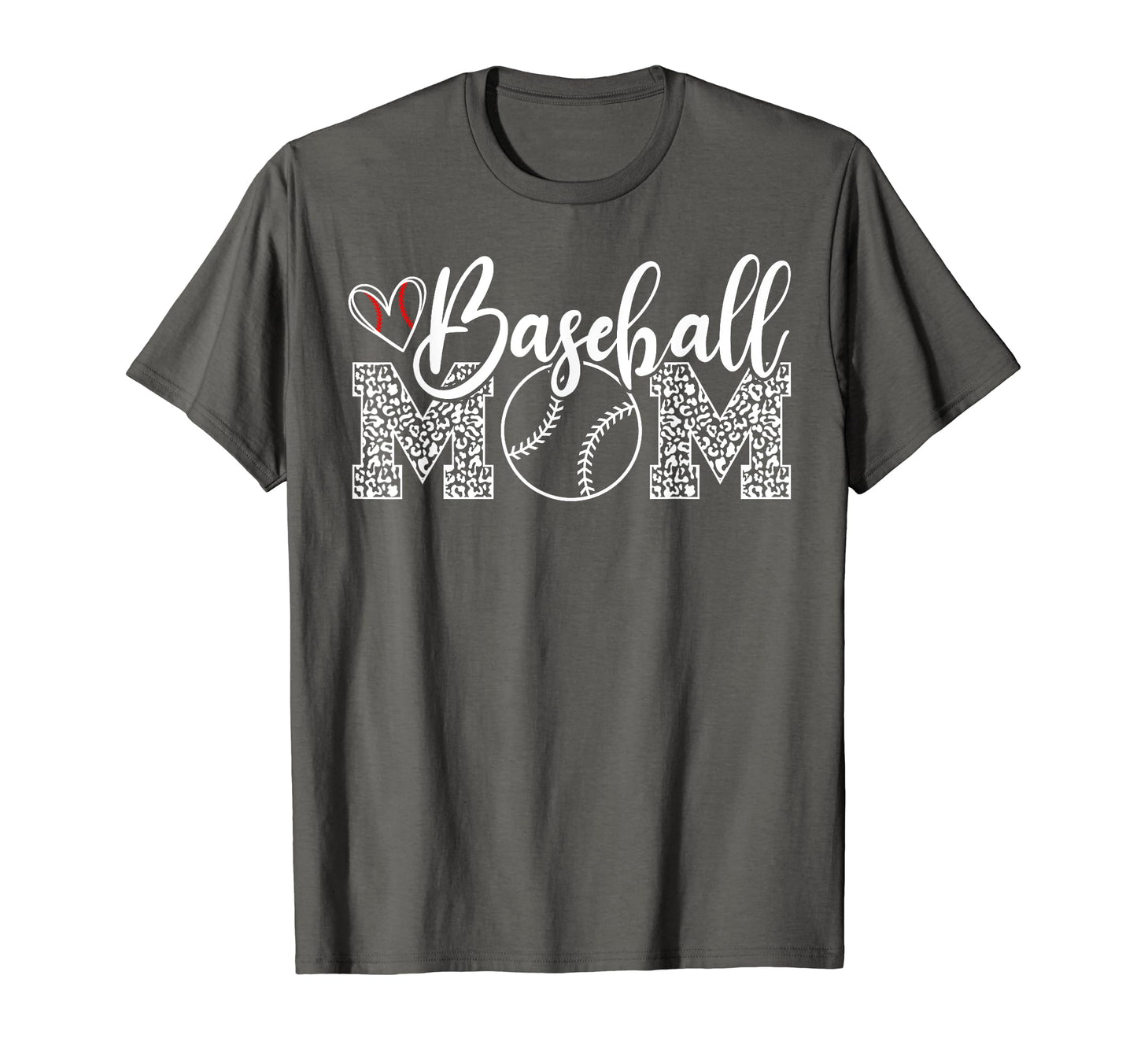 Baseball Mom Leopard Game Day Funny T-Shirt - Graphic Print Men Women - T-Shirt, Sweatshirt, Hoodie