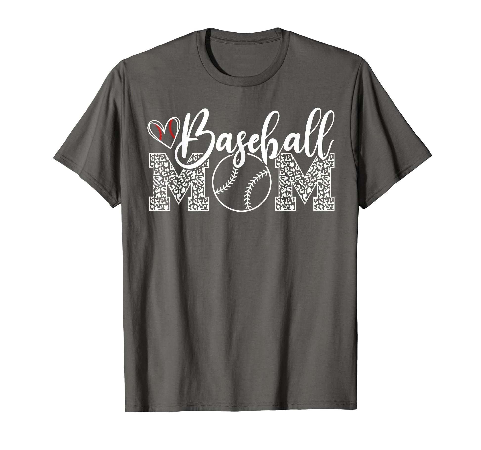 Baseball Mom Leopard Game Day Funny T-Shirt - Graphic Print Men Women - T-Shirt, Sweatshirt, Hoodie