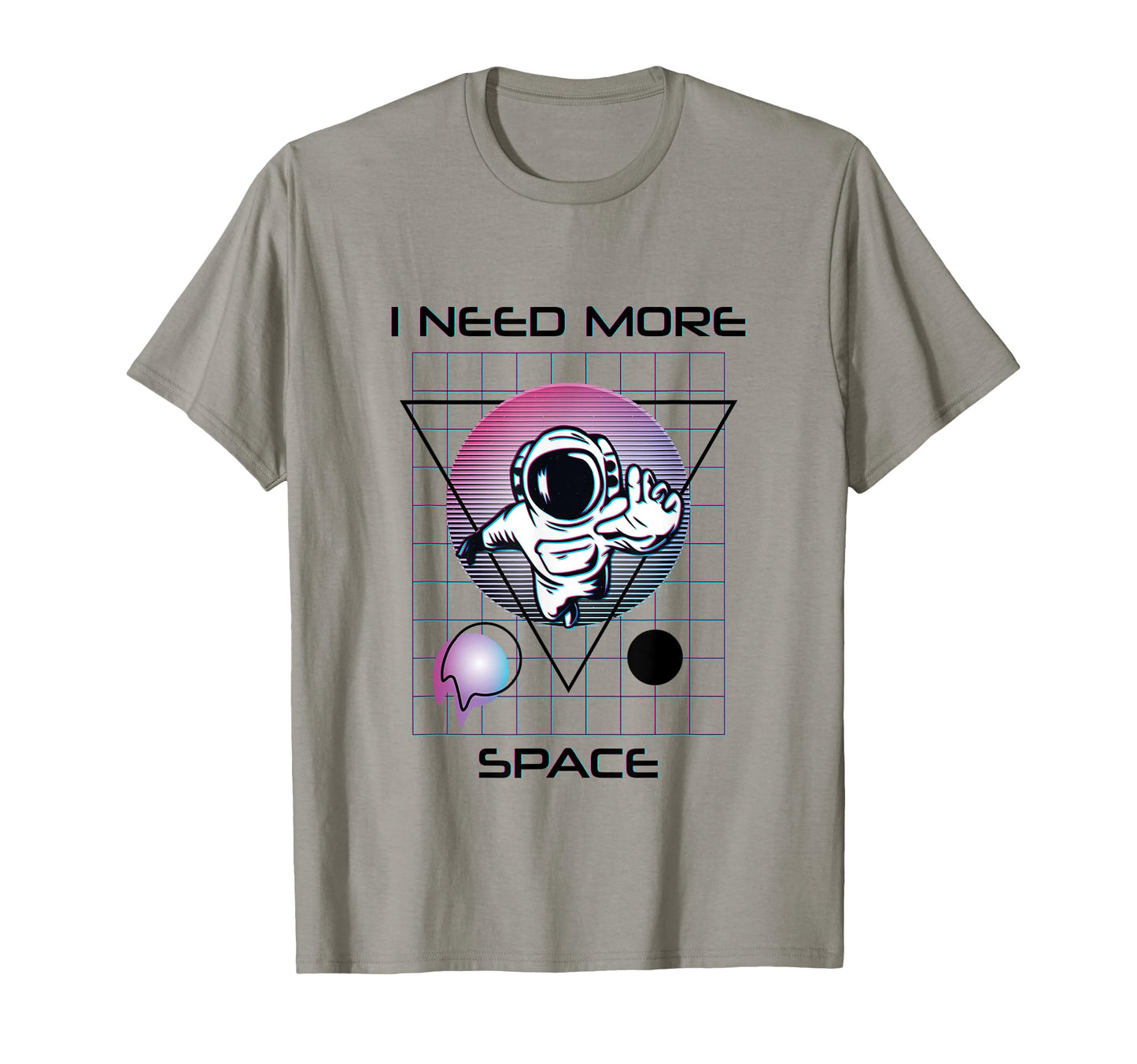 Astronaut Outer Space I Need More T-Shirt - Minimalist Print for Adults - T-Shirt, Sweatshirt, Hoodie