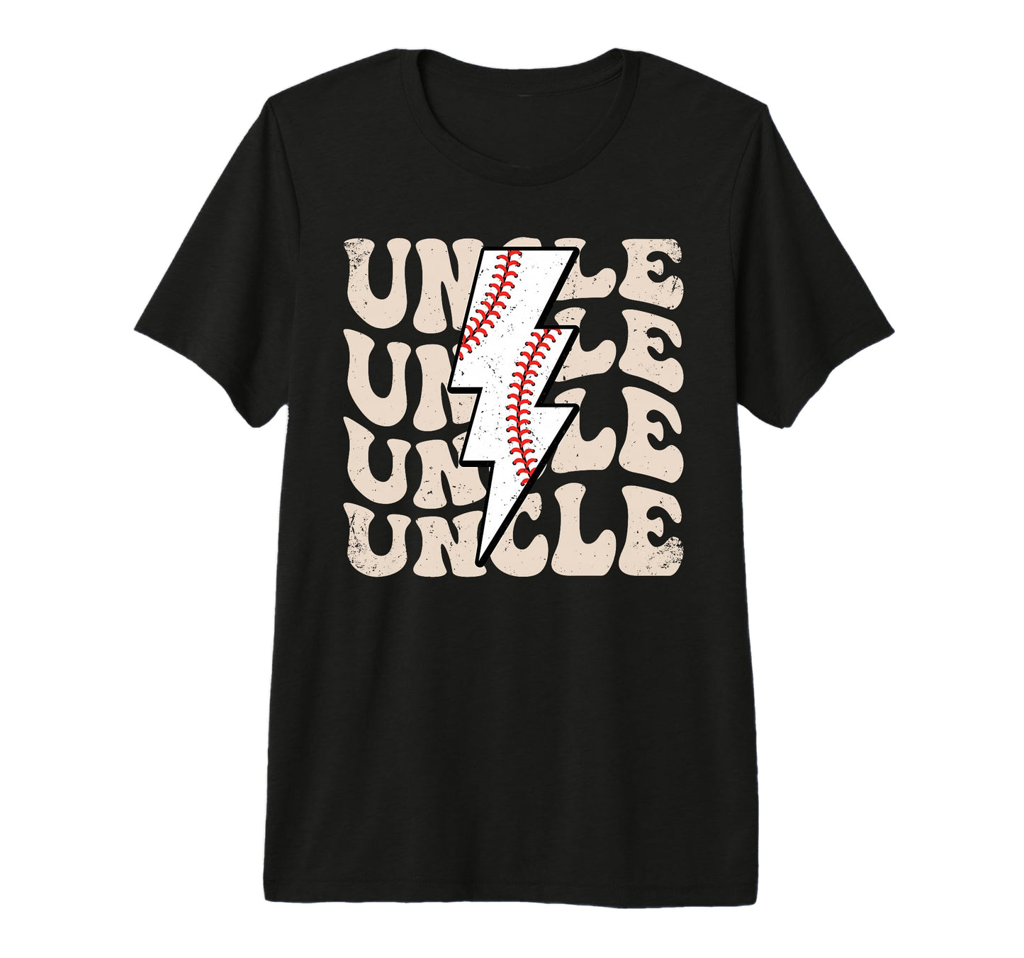 Lightning Groovy Proud Baseball Uncle T-Shirt - Novelty Apparel Unisex - T-Shirt, Sweatshirt, Hoodie