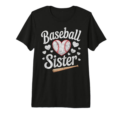 Baseball Sister Player Fan Baseball T-Shirt - Aesthetic Graphic Unisex - T-Shirt, Sweatshirt, Hoodie