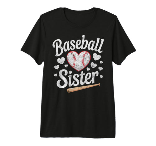 Baseball Sister Player Fan Baseball T-Shirt - Aesthetic Graphic Unisex - T-Shirt, Sweatshirt, Hoodie
